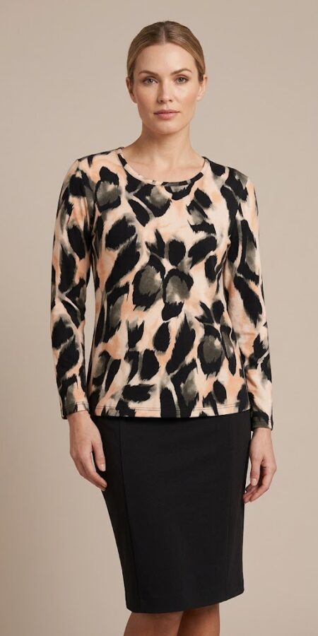 ΜΠΛΟΥΖΑ ΜΑΚΡΥΜΑΝΙΚΗ ANIMAL PRINT